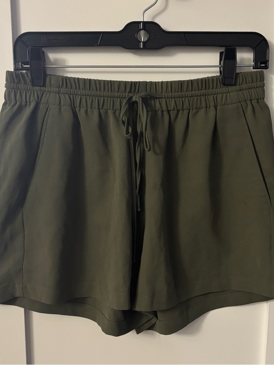 Theory Pants - Theory Women's Olive Green Drawstring Shorts